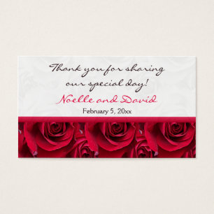 Balise Red Roses Galore Wedding Favor