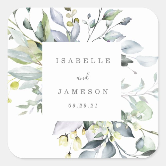 Balise Sticker Monogram Florals Dusty (Devant)