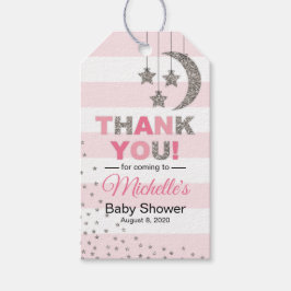 Balises cadeaux, étiquettes baby shower faveur ros