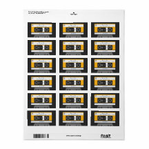 Balises-cadeaux Nerdy 1980's Cassette Tape Sticker