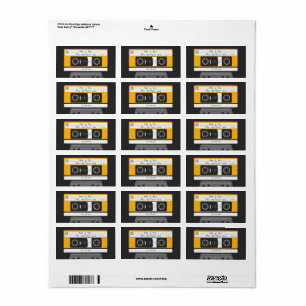 Balises-cadeaux Nerdy 1980's Cassette Tape Sticker