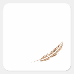 Balises cadeaux pour les stickers en plumes défect