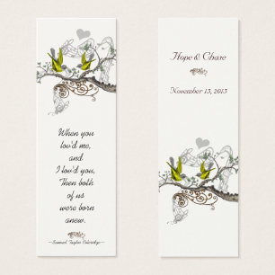Balises de Mariage vintage Bird