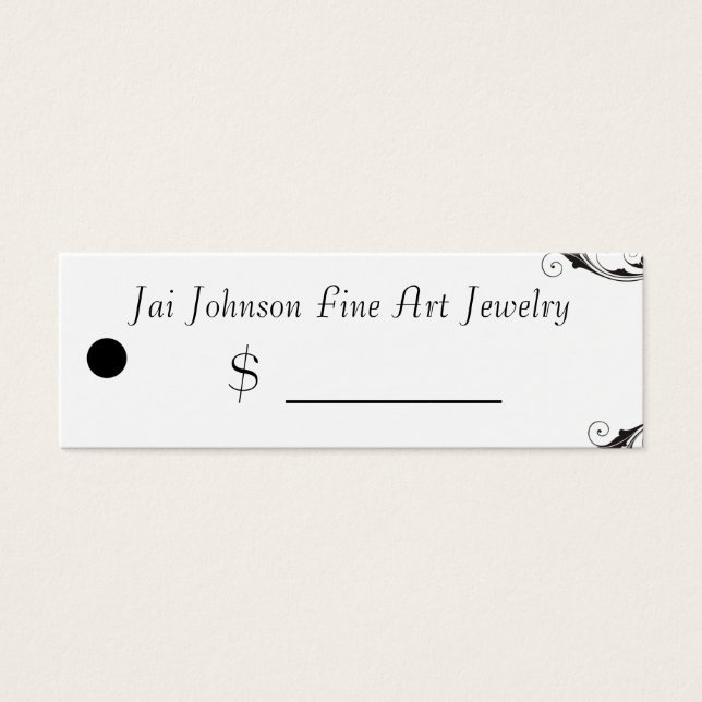 Balises de prix des marchandises (Black & White Sw (Devant)