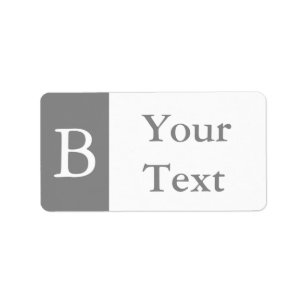 Balises Étiquettes ou Cadeaux Monogrammes en blanc