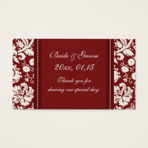 Balises favorites Mariage damassé en blanc rouge