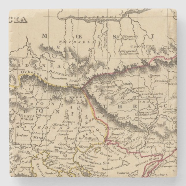 Balkan-Halbinsel 5 Steinuntersetzer (Vorderseite)