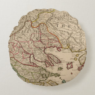 Balkan-Halbinsel, Griechenland, Mazedonien 3 Rundes Kissen