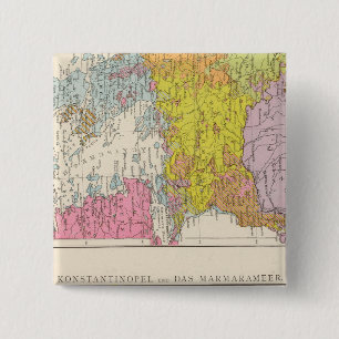 Balkan-Halbinsel und Konstantinopel-Karte Button