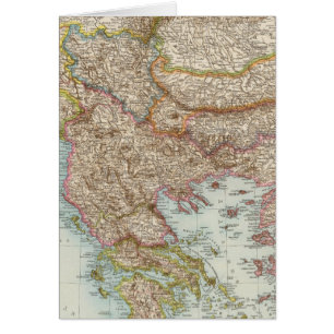 Balkanhalbinsel - Carte de la péninsule des Balkan
