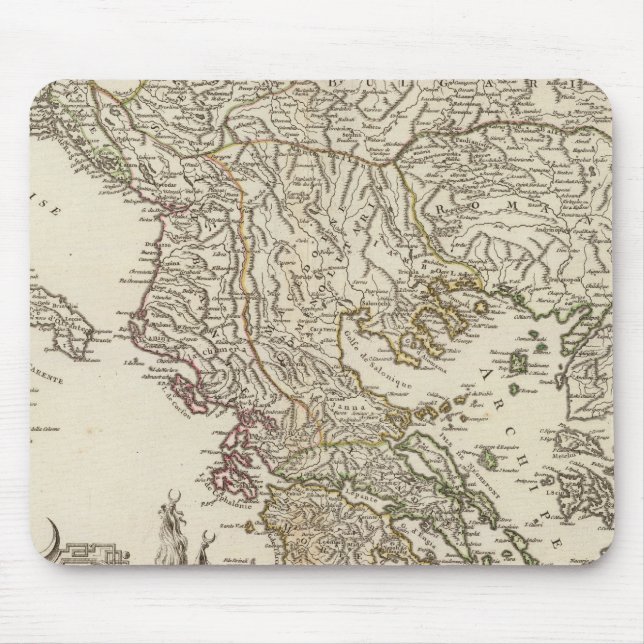 Balkanhalbinsel Mousepad (Vorne)