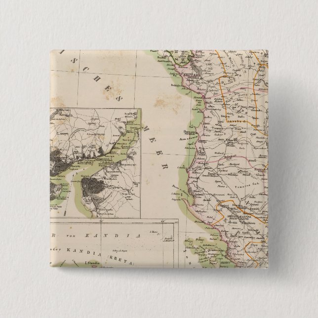 Balkanhalbinsel, Türkei, Albanien Button (Vorderseite)