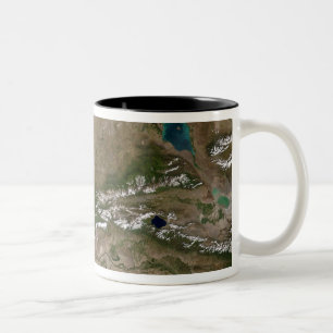 Balkhash-See in Ostkasachstan Zweifarbige Tasse