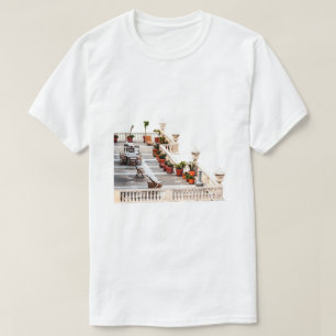 Balkon Terrassen Blumen T-Shirt