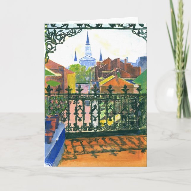 Balkonkarte für das Französische Viertel Karte (Vorderseite)