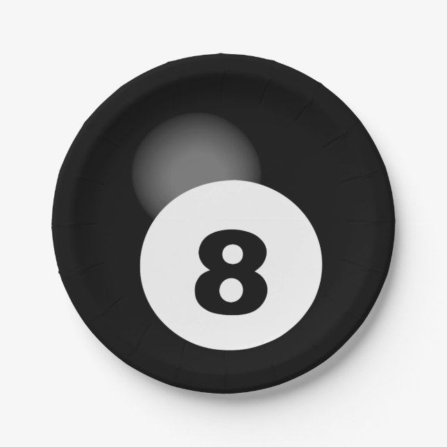 Ball 8 pappteller (Vorderseite)
