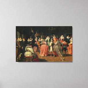 Ball am Gericht von König Henri III von Frankreic Leinwanddruck