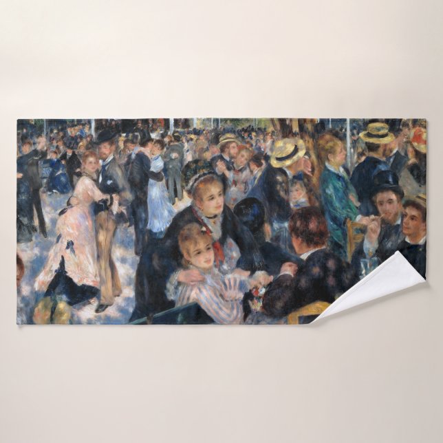 Ball am Moulin de la Galette, Auguste Renoir Badehandtuch (Badehandtuch)