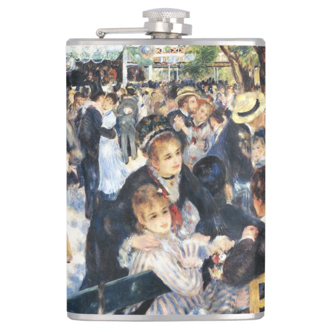 Ball am Moulin de la Galette Party Renoir Flachmann (Vorderseite)
