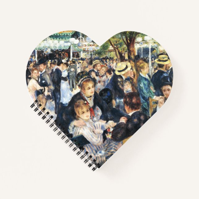 Ball am Moulin de la Galette Party Renoir Notizbuch (Vorderseite)