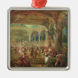 Ball am Opernde Paris Silbernes Ornament
