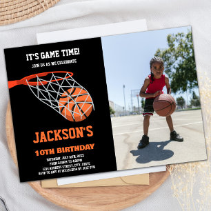 Ball Basketball Foto Basketball Einladung zum Gebu