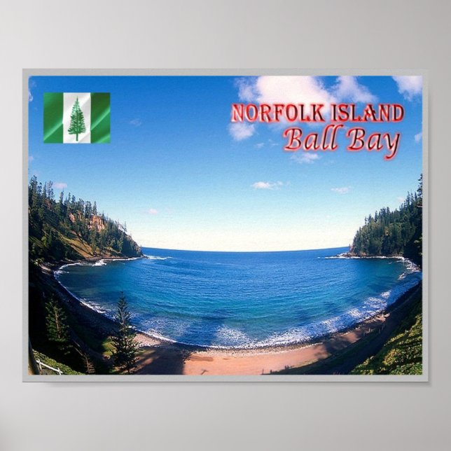 Ball Bay - Norfolk Island - Poster (Vorne)