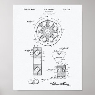 Ball Bearing 1933 Weißbuch zum Patentwesen Poster