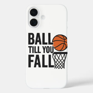 Ball bis zum Fall - Basketball-Handy-Hintergrundbi iPhone 16 Hülle