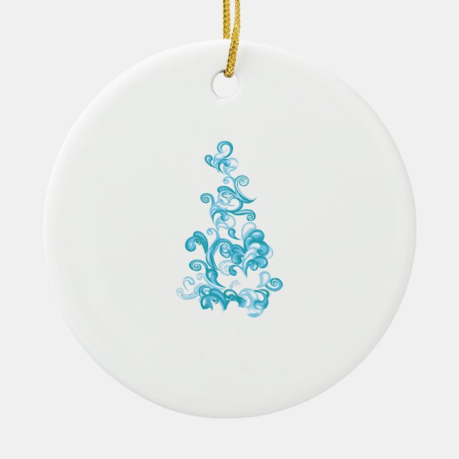 Ball Blue, Medium Turquoise Dekoration (Vorne)