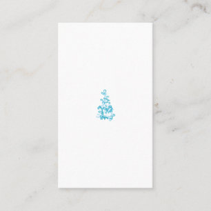 Ball Blue, Medium Turquoise Dekoration Visitenkarte