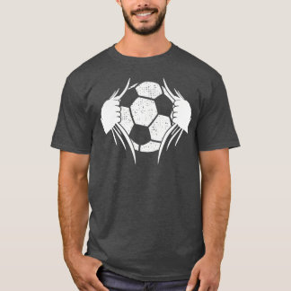 Ball bricht durch die Brust T-Shirt