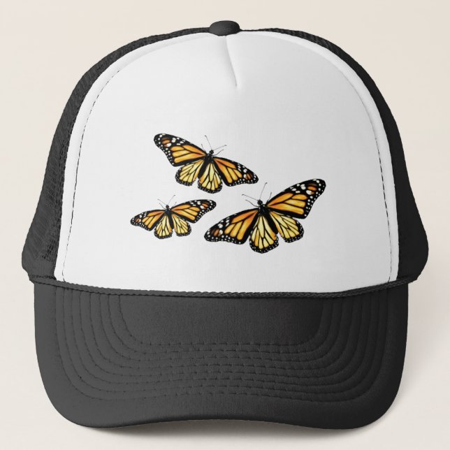 Ball Cap Monarch Malerei Truckerkappe (Vorderseite)