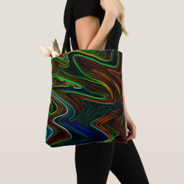 Ball der farbigen Wolle rollte aus, was macht das? Tasche