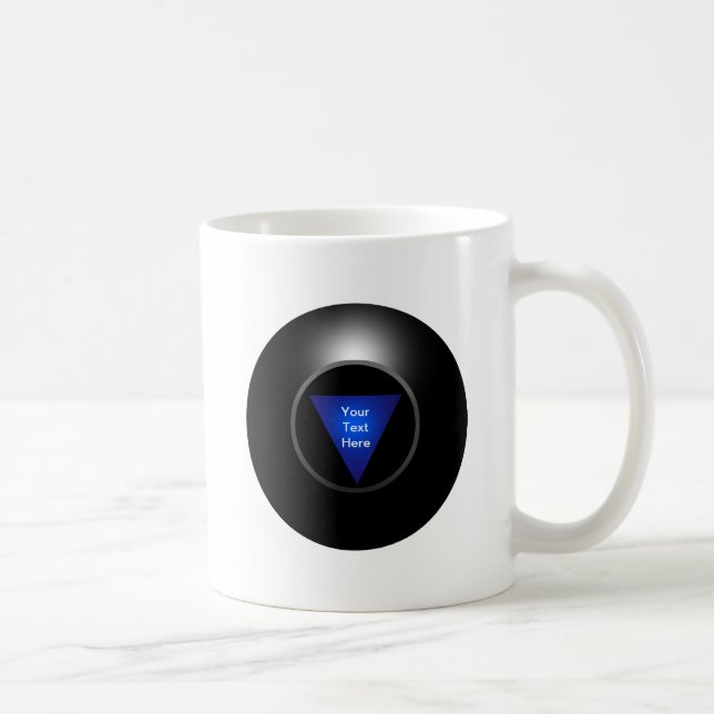 Ball der Magie-8 - Ihr Text Kaffeetasse (Rechts)