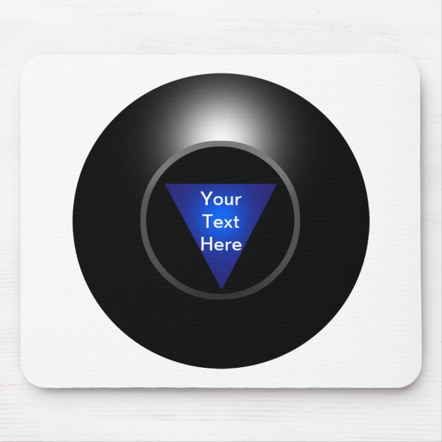 Ball der Magie-8 - Ihr Text Mousepad (Vorne)