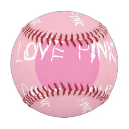 Ball des Baseballs love pink