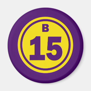 BALL DES BINGO-B-15 MAGNET