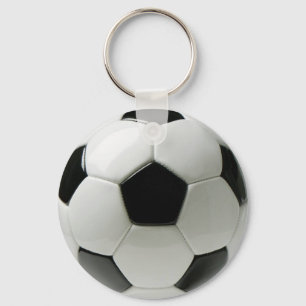 Ball des Fußballs 3D grundlegender Schlüsselanhänger