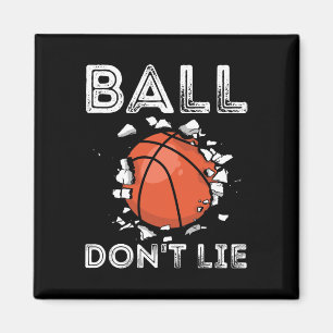 Ball Don't Lie Basketball Player Ball Vintag Bas Magnet