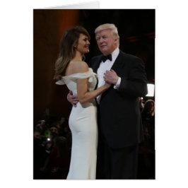 Ball-erste Paare Donald und Melania-Trumpf-Tanzen
