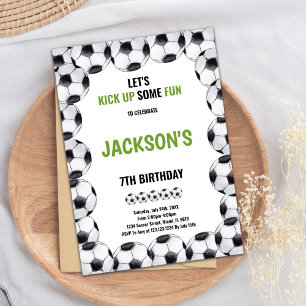 Ball Fram Football Anniversaire Invitations