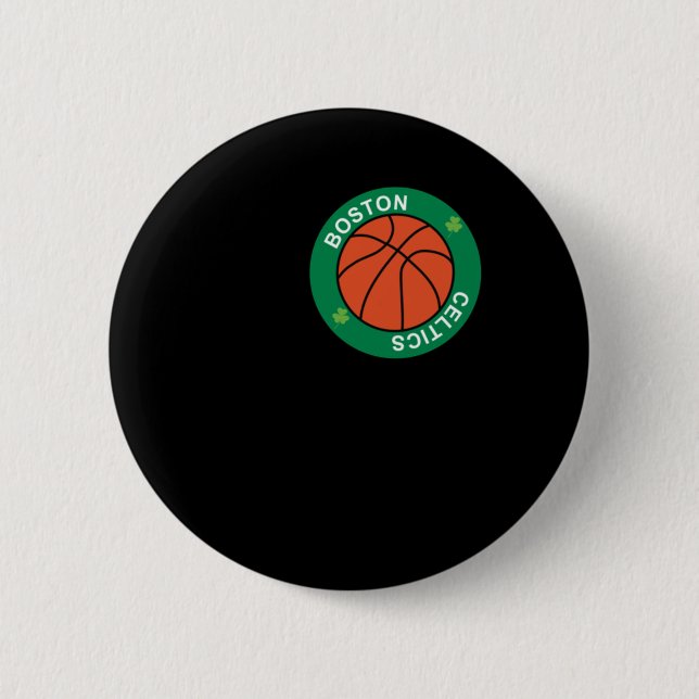 Ball für den Boston Celtics Basketball Te Button (Vorderseite)