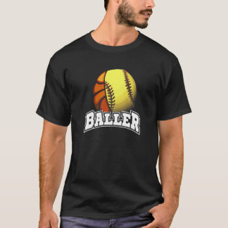 Ball Girl Basketball Softball T-Shirt