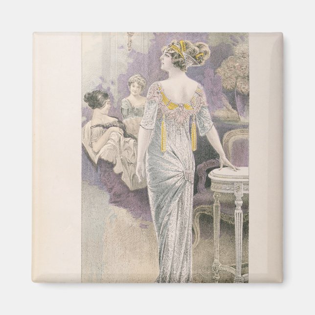 Ball gown aus "Les Grandes Modes de Paris" Magnet (Vorne)