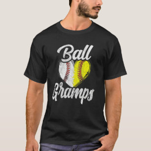 Ball Gramps Baseball Softball Team Sports T-Shirt