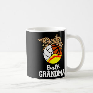 Ball Grandma Softball Volleyball Basketball Leopar Kaffeetasse