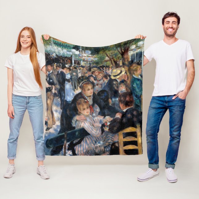 Ball im Moulin de la Galette, Auguste Renoir Fleecedecke (Beispiel)
