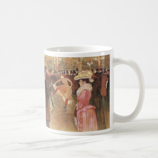 Ball in der Diskothek von Toulouse Lautrec Kaffeetasse (Rechts)