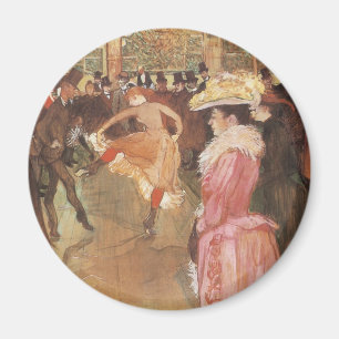 Ball in der Diskothek von Toulouse Lautrec Magnet